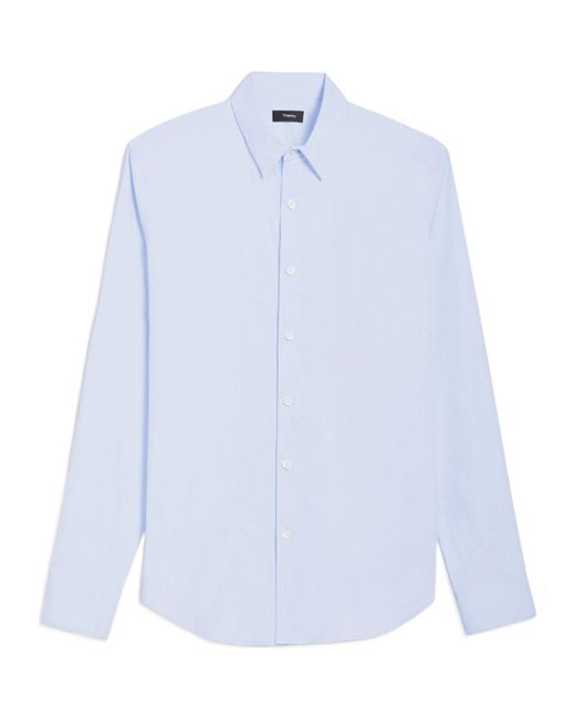 Theory Blue Sylvain Button-Up Shirt for men