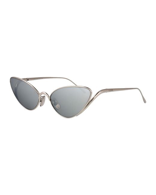 Loewe White Cat Eye Frame Sunglasses