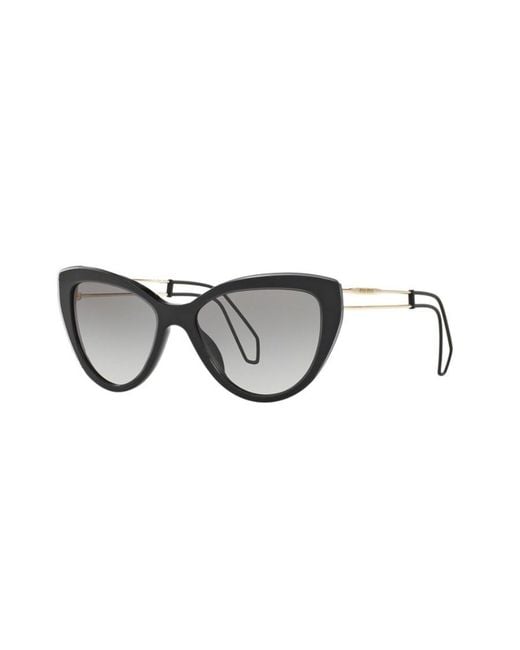 Miu Miu Metallic Logo Sunglasses