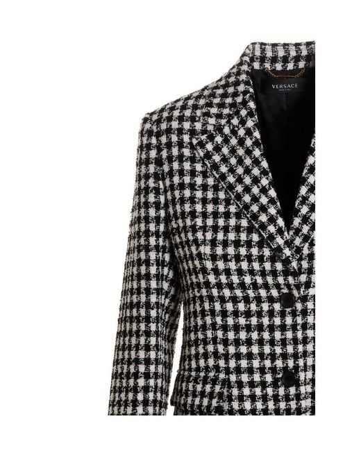 Versace Black Single-Breatsed Blazer