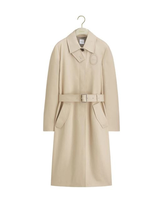 Dior Natural Médaillon Embroidered Trench Coat