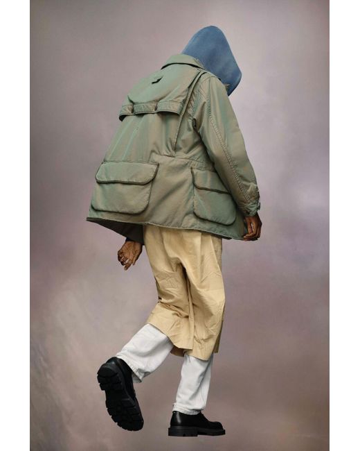 Maison Margiela Green Distressed Tonic Jacket for men