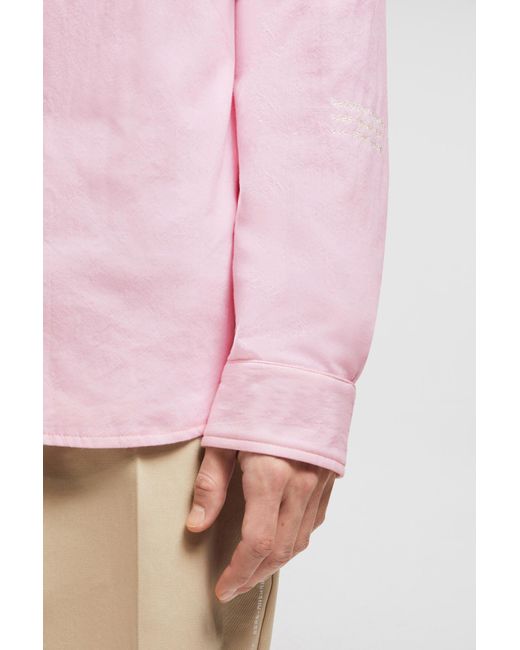 Moncler Pink X Fragment Hiroshi Fujiwara Padded Shirt Jacket for men