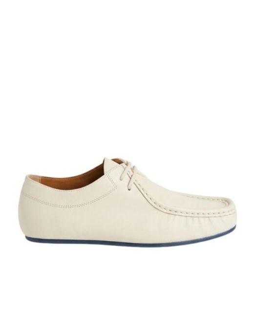 Jil Sander White Lace-Up Casual Shoes