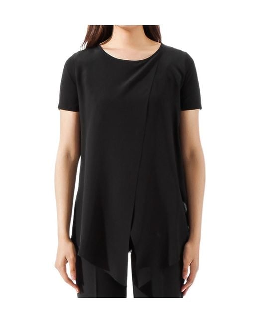 Max Mara Black Item O-Neck Short-Sleeved T-Shirt