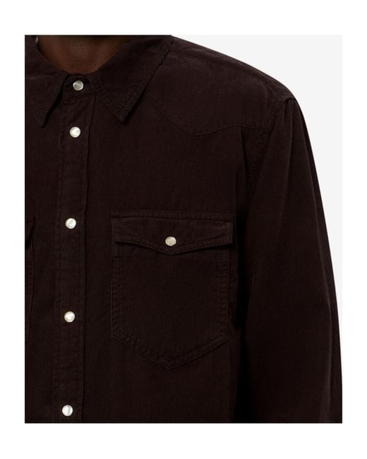 Isabel Marant Black Vasco Shirt for men