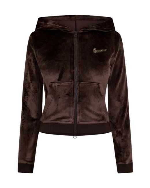 Nike Brown Hooded Zip-Up Sweatshirt