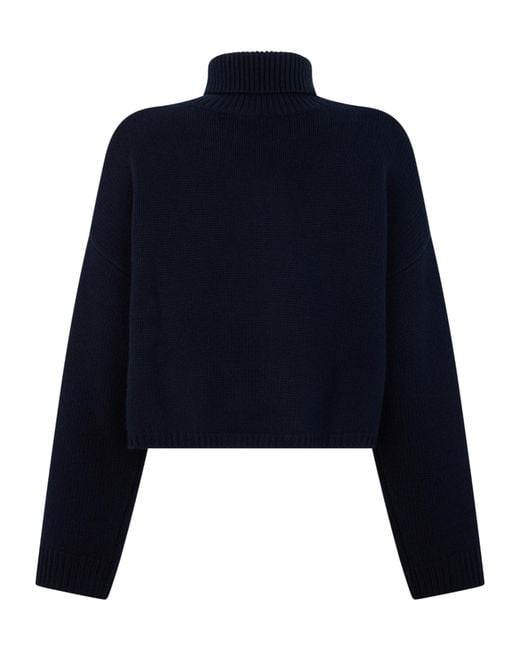 Lisa Yang Blue Turtleneck Sweater