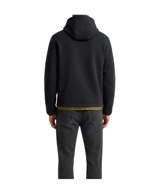 K-Way Black Reversible Logo Coat for men
