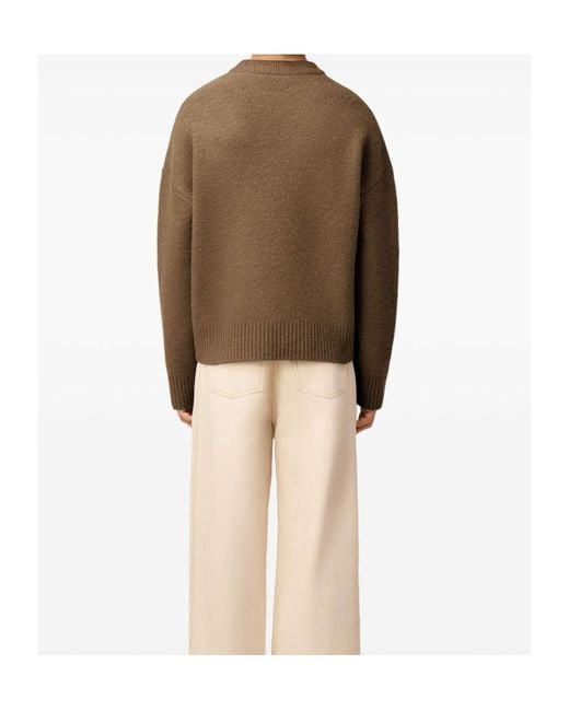 AMI Brown De Coeur Sweater