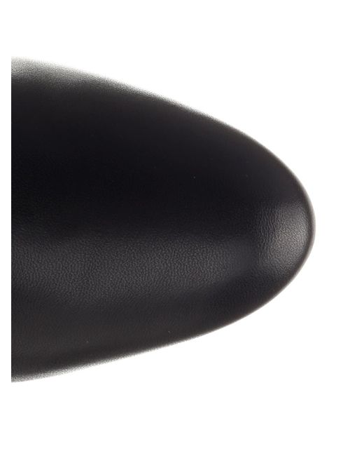 Stuart Weitzman Black Round-Head Boots