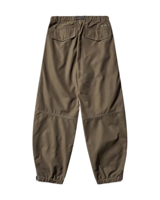And Wander Green Side-Zip Hem Pants for men
