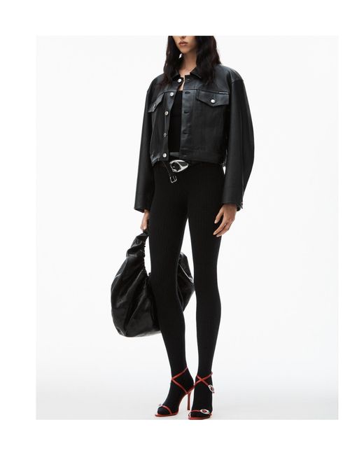 Alexander Wang Black Locomotive Leather Jacket