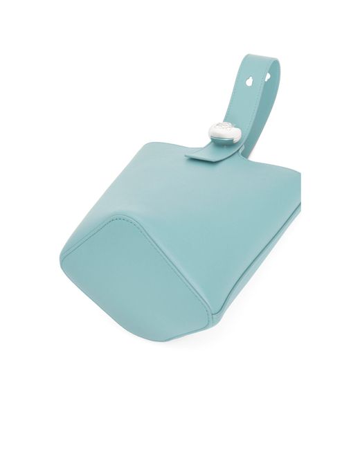 Loewe Blue Pebble Mini Bucket Bag