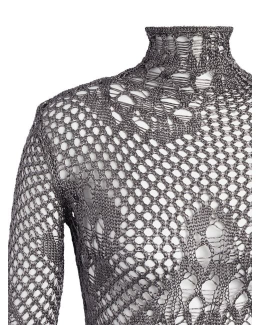 Dondup Gray Knit Dress