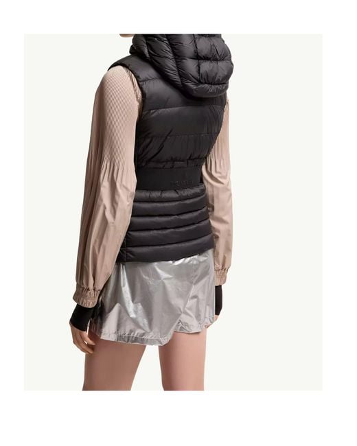 Moncler Black Melia Hooded Down Gilet