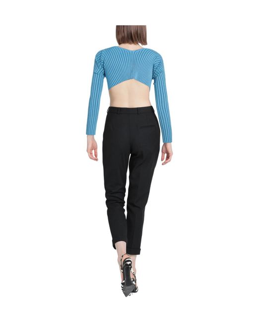 Jacquemus Blue Solid Color Jumpers