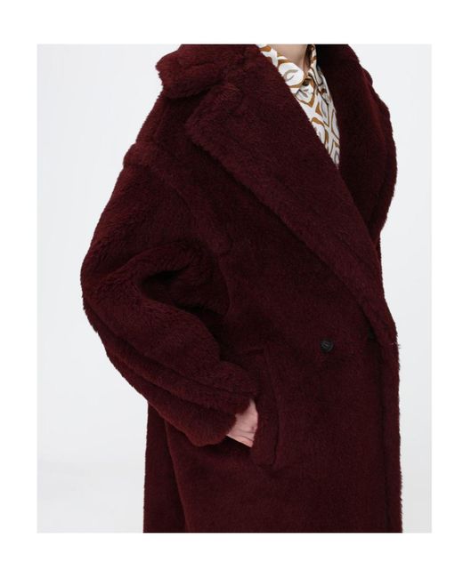 Max Mara Red Long-Sleeved Coat