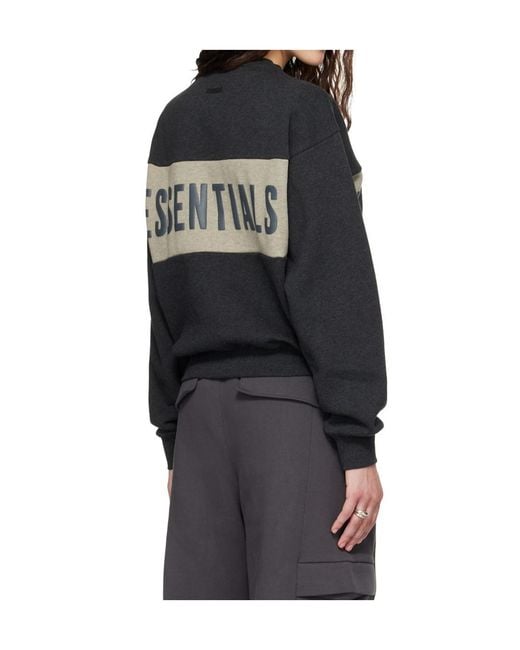 Fear Of God Black Paneled Classic Sweatshirt