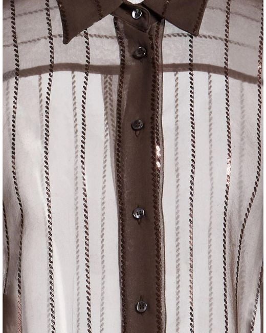 Brunello Cucinelli Brown Solid Long-Sleeve Shirt
