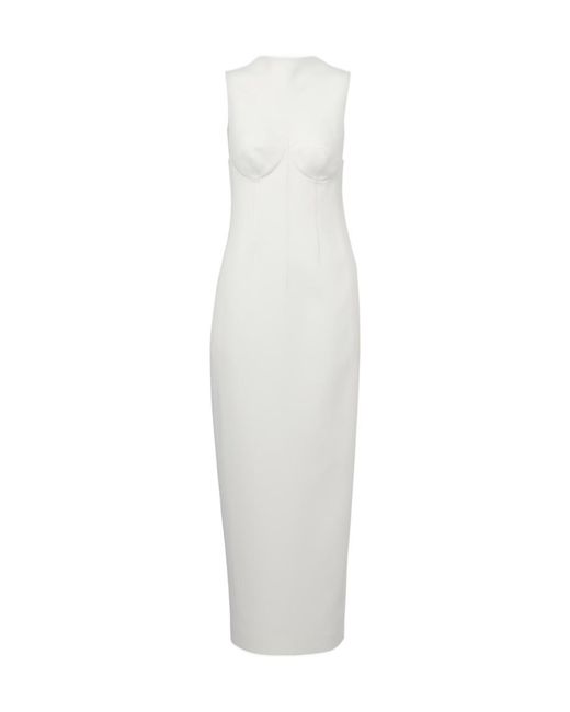 Khaite White Shoshana Maxi Dress