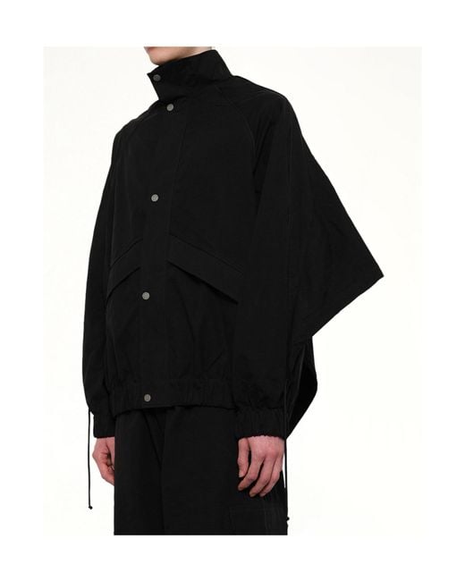 Egonlab Black Fold-Back Casual Jacket for men