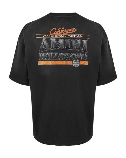 Amiri Black Loose-Fitting Short-Sleeve T-Shirt for men