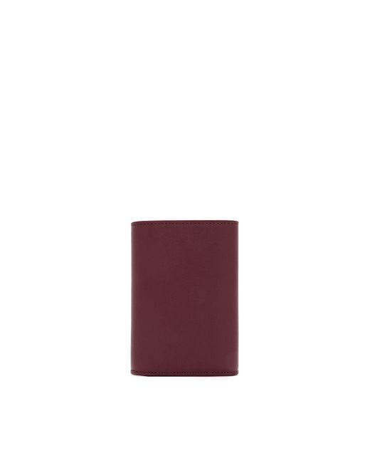 Loewe Purple Logo Detailed Foldover Top Wallet