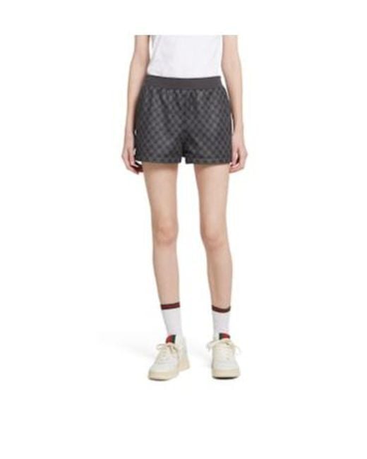 Gucci Gray Printed Technical Jersey Shorts
