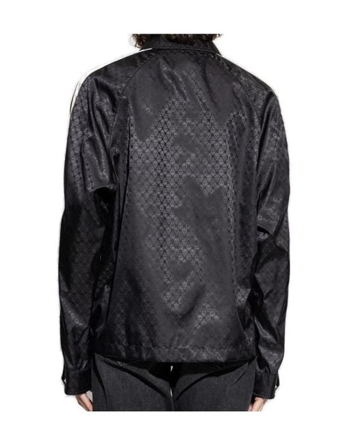 McQueen Black Skull Jacquard Zipped Jacket for men