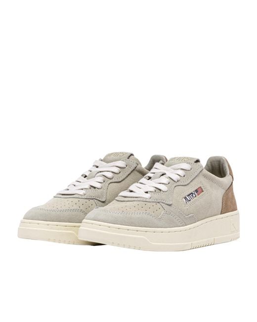 Autry Natural Flat-Soled Sneakers for men