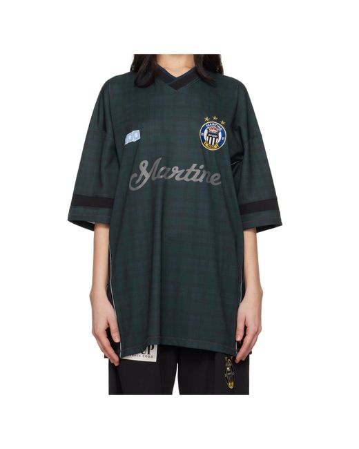 Martine Rose Blue Football T-Shirt