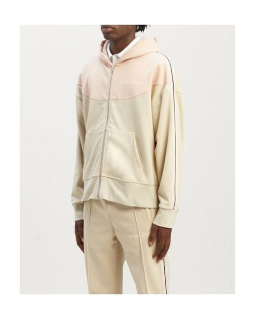 Palm Angels Natural Two-Tone Hooded Jacket for men