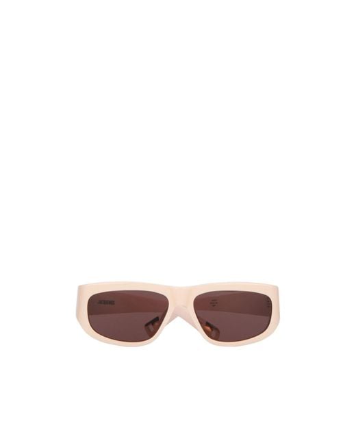 Jacquemus Pink Rectangle Frame Sunglasses for men