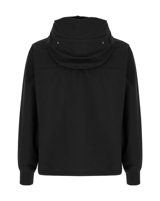 C P Company Blue Goggle Hooded Jacket for men