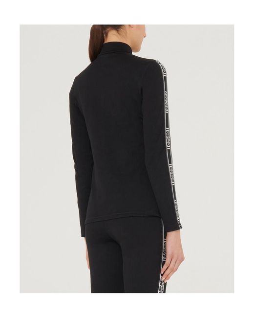 Wolford Blue Thermal Half Zip Top