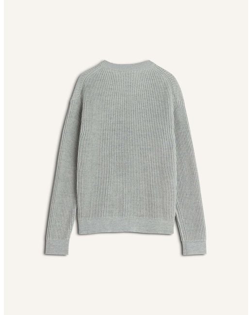 Maison Kitsuné Gray Long-Sleeved Knitwear for men