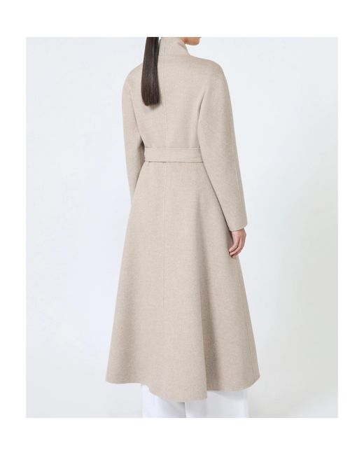 Max Mara Natural Cashmere Wrap Coat
