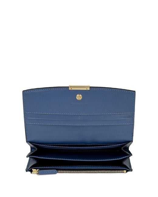 Burberry Blue Long Purse