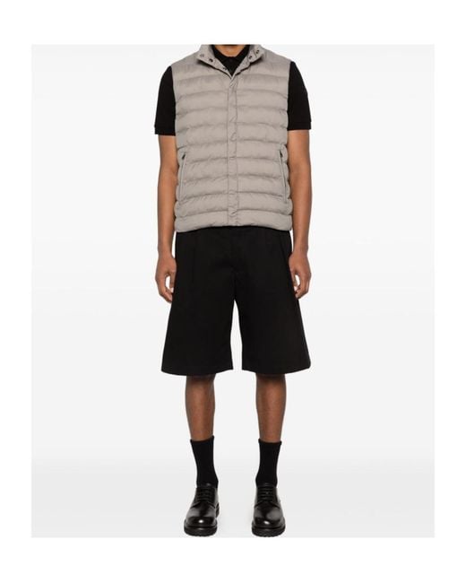 Herno Gray Zip Sleeveless Jacket for men