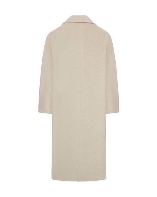 Max Mara Natural Ticino Double-Breasted Belted Coat