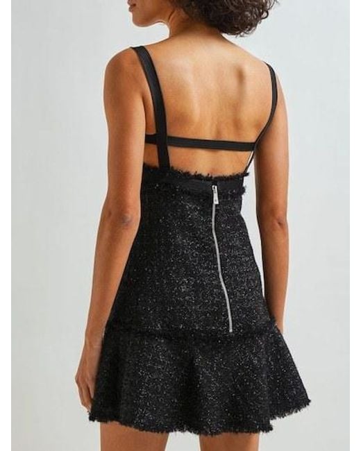 Versace Black Tweed Mini Dress