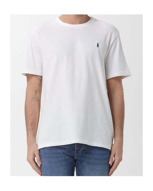 Polo Ralph Lauren White Crew-Neck T-Shirt for men