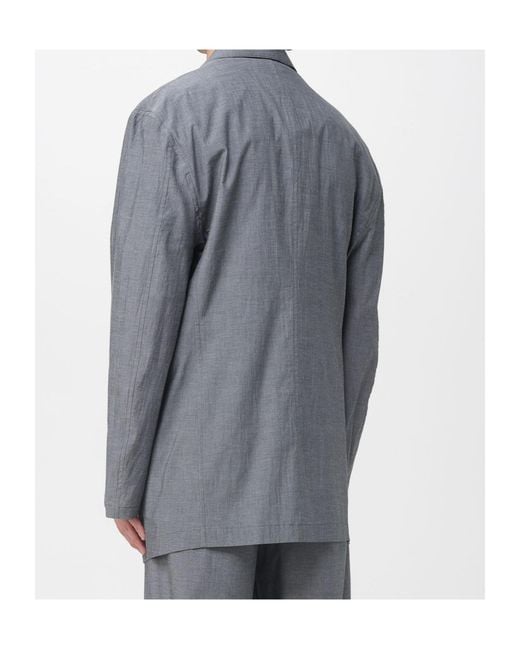 Magliano Gray Double-Breasted Jacket for men