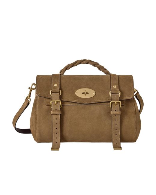 Mulberry Brown Alexa Tote Bag