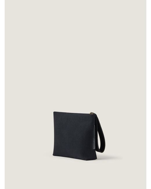 Givenchy Black Tape Logo Printed Small Clutch Bag