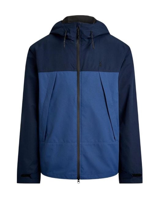 Polo Ralph Lauren Blue Polo-Pony-Motif Windbreaker for men