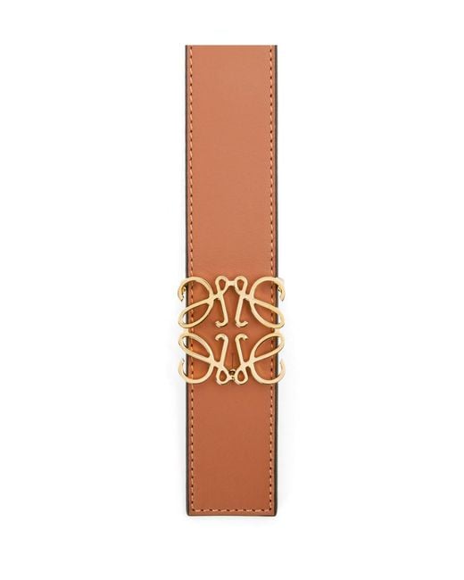Loewe White Logo Buckled Reversible Belt