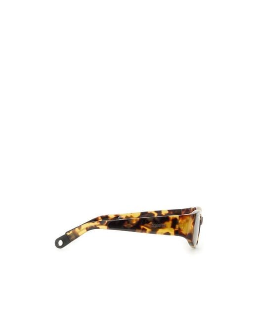 Linda Farrow White Full Frame Sunglasses