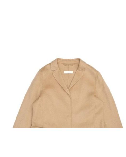 Max Mara Natural Logo Coat